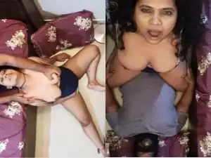Today Exclusive- Horny IShika boob pressing and Ridding Hubby Dick