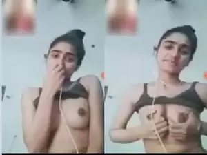 Today Exclusive- Sexy Desi Girl Showing Her Boobs and Pussy Part 5