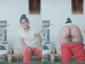 Today Exclusive- Sexy Desi Girl Showing Her Boobs and Pussy Part 1