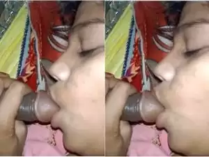 Today Exclusive- Desi Village Bhabhi Blowjob