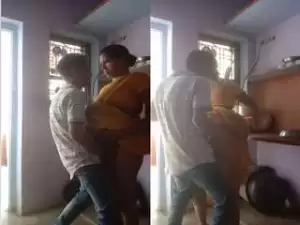Today Exclusive- Desi Village Bhabhi Fucked By Dewar In Kitchen