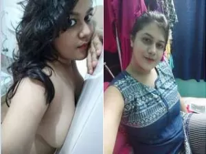 Exclusive- Hot Desi Girl Play with Her Big Boobs