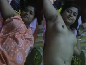 Today Exclusive- Sexy Desi Boudi Nude Video Record By Hubby