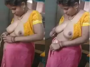 Today Exclusive- Wife Wearing Cloths Record By Hubby