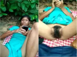 Today Exclusive- Desi Village Girl Pussy Record By Lover