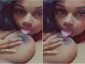 Today Exclusive- Horny NRi Girl Showing Her Big Boobs and Blowjob Part 1