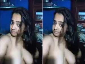 Today Exclusive- Hot Look Desi Girl Showing Her Boobs and Pussy Part 2