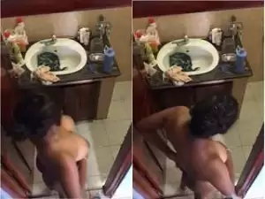 Today Exclusive- Desi Girl Nude Video Record By Hidden