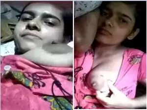 Exclusive- Desi Village Girl  Fingering Selfie