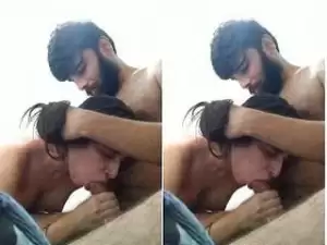 Today Exclusive- Hot Desi Lover Blowjob and Fucked