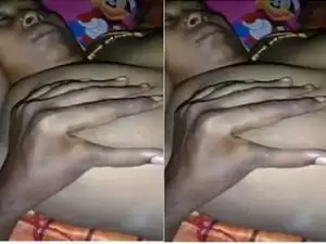 Today Exclusive- Desi Sleeping Wife Nude Video Record By Hubby Part 3