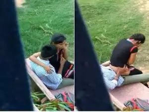 Today Exclusive- Desi Lover Romance and Fucked in Park