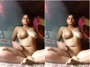 Today Exclusive-  Desi Village Bhabhi Showing Her Boobs and Pussy Part 6