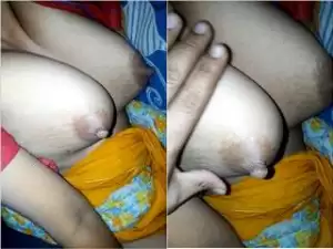 Today Exclusive-Hubby Play With Wife Big Boobs part 2