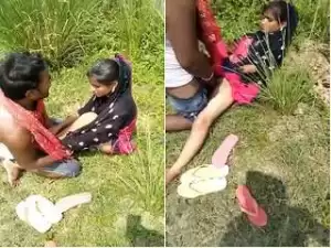 Today Exclusive- Sexy Village Randi Outdoor Fucked By Village Boy