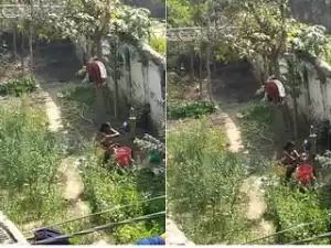 Today Exclusive- Desi Bhabhi Outdoor Bathing