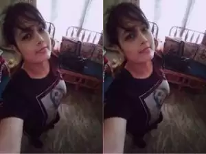 Today Exclusive- Cute Desi Girl Showing Her Boobs and pussy On video Call part 2