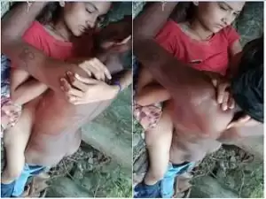 Today Exclusive- Desi Lover OutDoor Fucking part 1