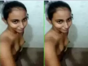 Today Exclusive- Cute Lankan Girl Record Her Nude Selfie part 2