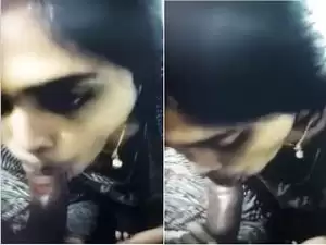 Today Exclusive- Sexy Desi Tamil Girl Blowjob