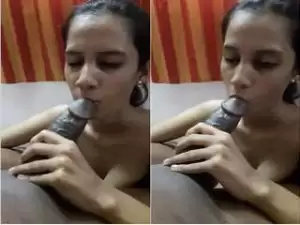 Today Exclusive- Cute Desi Girl Blowjob and Ridding Lover Dick Part 4