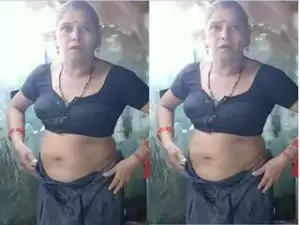 Today Exclusive- Village Bhabhi bathing Record By Hubby part 1