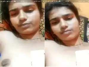 Today Exclusive- Sexy Desi Girl Showing Her Boobs and Pussy On Video Call Part 4