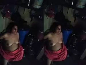 Today Exclusive- Desi Bhabhi Bathing and Wearing Cloths Part 6