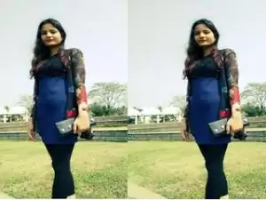 Today Exclusive- Cute Desi Girl Showing Her Boobs and Pussy Part 2