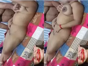 Today Exclusive-Sexy Desi Wife Body Massage and Fucked In Doggy Style Part 2