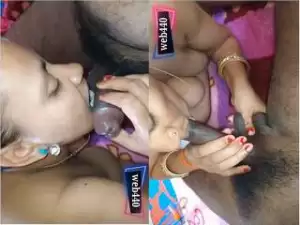 Today Exclusive-Sexy Boudi BlowJob