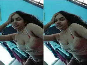 Today Exclusive- Sexy  Tamil Wife In Red Bra