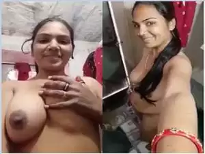 Today Exclusive- Horny Village Bhabhi Record her Nude Video For Fans