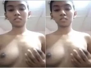 Today Exclusive- Cute Tamil Girl Showing Her Nude Body Part 2