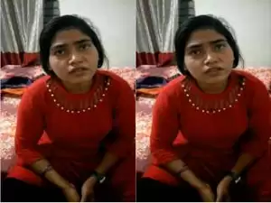 Today Exclusive- Sexy Desi Girl Nude Video Record By Lover