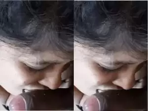 Today Exclusive- Sexy Desi Wife Blowjob