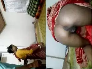 Today Exclusive- Sexy Desi Bhabhi Hard Fucked BY Dewar and Cum On Her Pussy