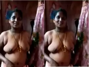 Today Exclusive- Tamil Wife Nude Video Record By hubby