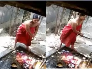 Today Exclusive- Boudi Outdoor Bathing