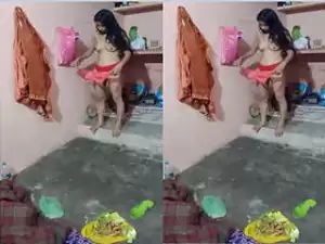 Today Exclusive- Cute Desi Girl Strip her Cloths and Blowjob part 3