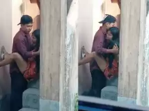 Today Exclusive- Cute Desi Lover Out door Fucking