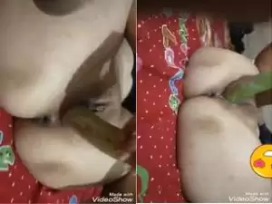 Today Exclusive-Wife Masturbating Video Record By Hubby Part 1