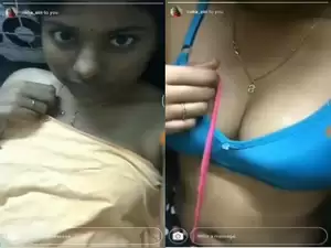 Cute Indian Girl Showing Boobs To lover