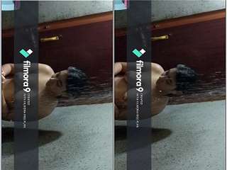 Today Exclusive- Sexy Desi Girl Bathing Capture By Hidden Cam