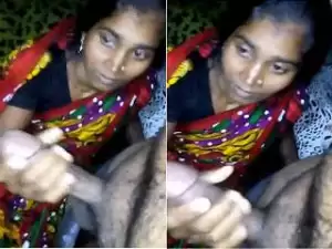 Today Exclusive- Desi Village Bhabhi Give Handjob TO Dewar