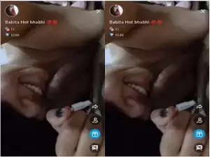 Today Exclusive- Hot Desi Cpl Babita Hot Bhabhi Tango Show