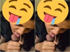 Today Exclusive – Super Hot Desi Wife Blowjob