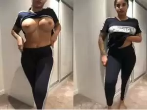 Today Exclusive – Cute NRI Girl Showing Boobs
