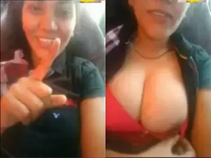 Today Exclusive – Shy Desi Girl Showing her Boobs