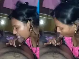 Today Exclusive – Desi Wife Testing Dick and Blowjob